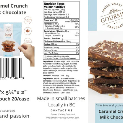 Caramel Crunch - Milk Chocolate nutrition