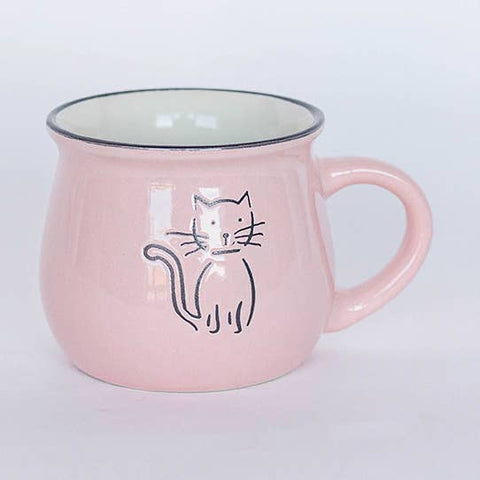 Cat Ceramic Mug 360ml - Mug - The Local Boom Gift Shop