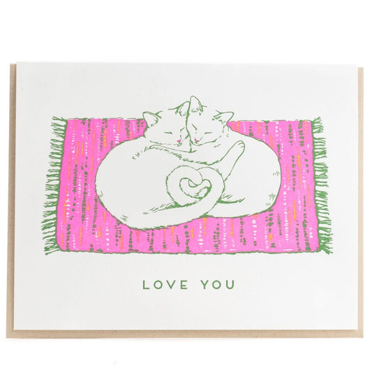 Porchlight Letterpress - Cat Love Custom Birthday Card