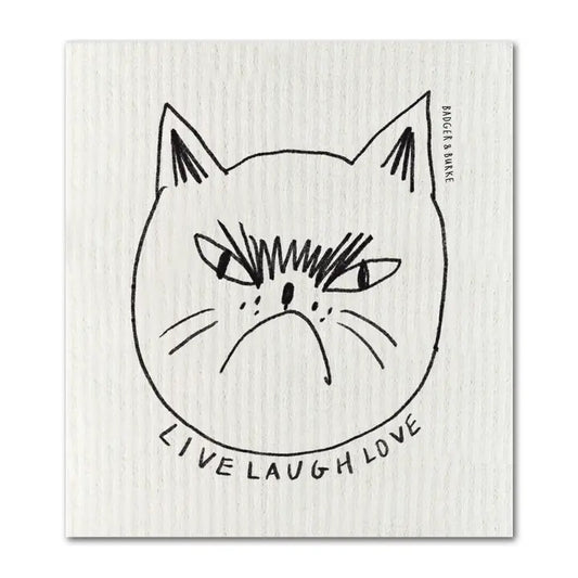 Grumpy Cat Swedish Dish Cloth