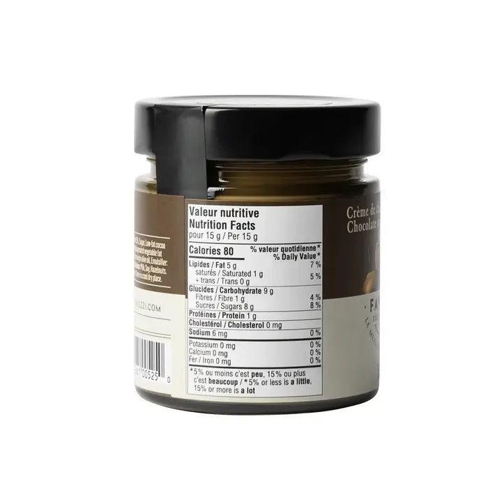 chocolate hazelnut spread nutritional information