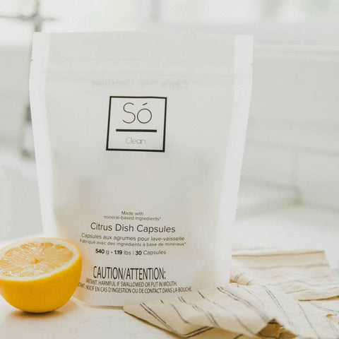 Citrus Dish Capsules - Dishwasher Detergent - So Luxury