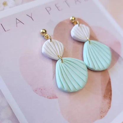 Clay Petal - The Ariel Shell Clay Earrings