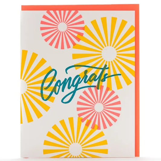 Porchlight Letterpress - Congrats Starburst