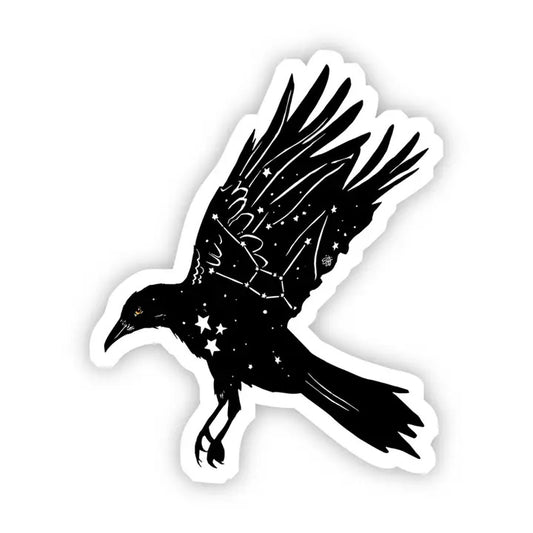 Crow & Stars Sticker