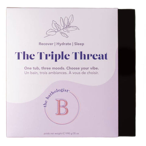 Canadian bath salts gift set with three scents