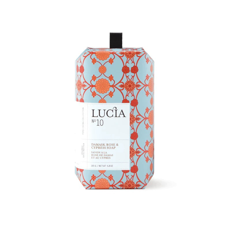 Lucia No.10 Damask Rose & Cypress Bar Soap