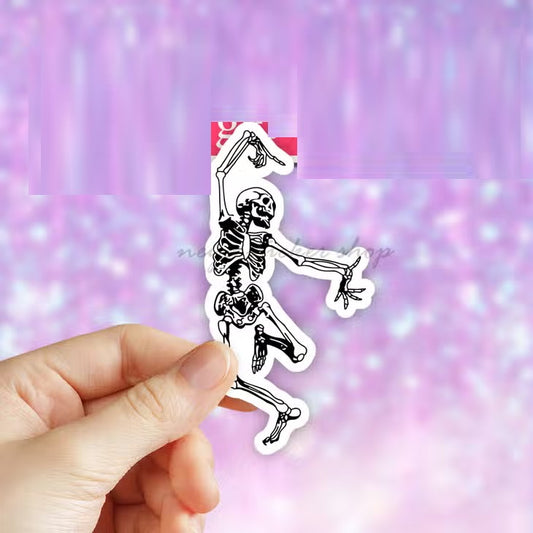 Dancing Skeleton Sticker