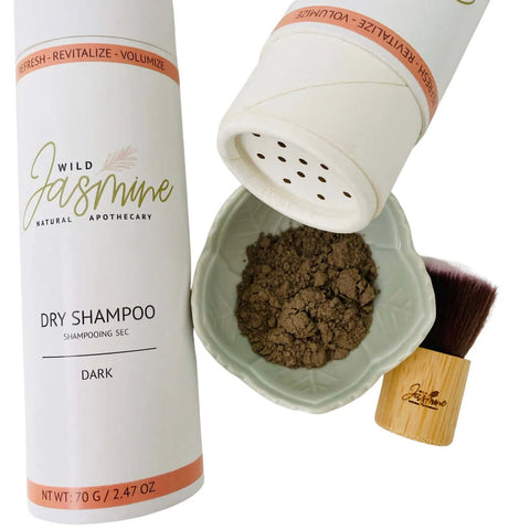 Dry Shampoo (Dark Hair) - Hair Treatment - Wild Jasmine Natural Apothecary