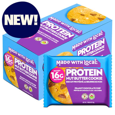 Peanut Chocolate Chip Organic Protein Cookie made by Made With Local