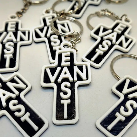 EastVan Bees - Eastvan Cross Keychain