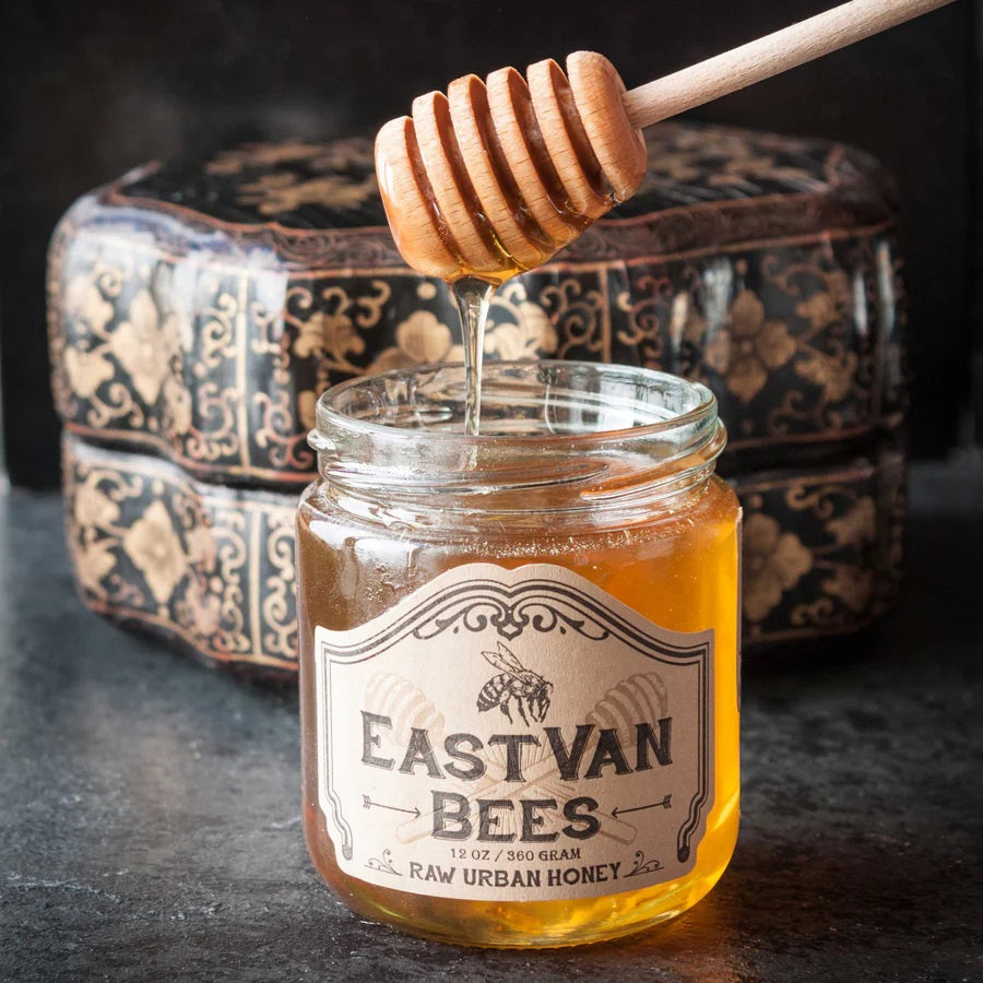 eastvan bees honey with honeycomb