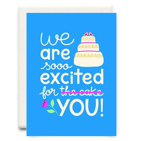 Excited for Cake Wedding Card