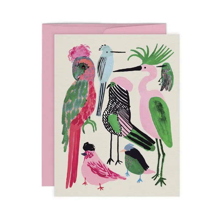 Paperole - Exotic Birds Greeting Card