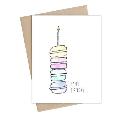 Macaron Happy Birthday Card