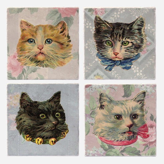 Fancy Ass Cats Coasters (Set of 4)