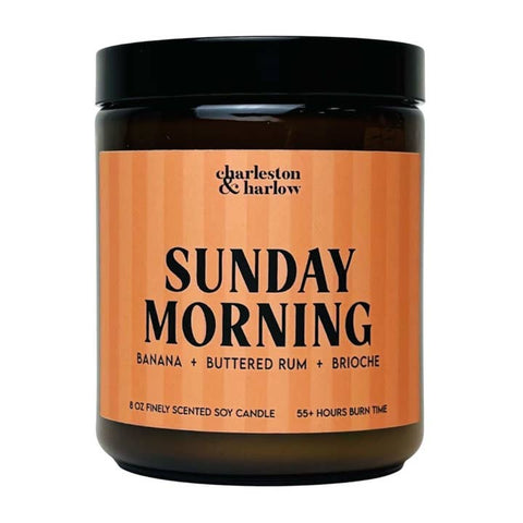 sunday morning soy wax candle charleston & harlow