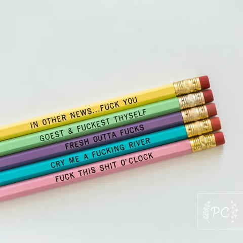 Prairie Chick Prints - F-Bomb Pencil Set 2