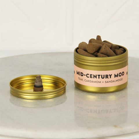 charleston and harlow mid century mod incense cones