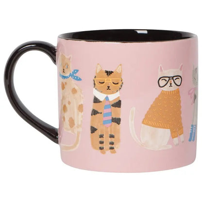 Feline Fine Cat Mug back