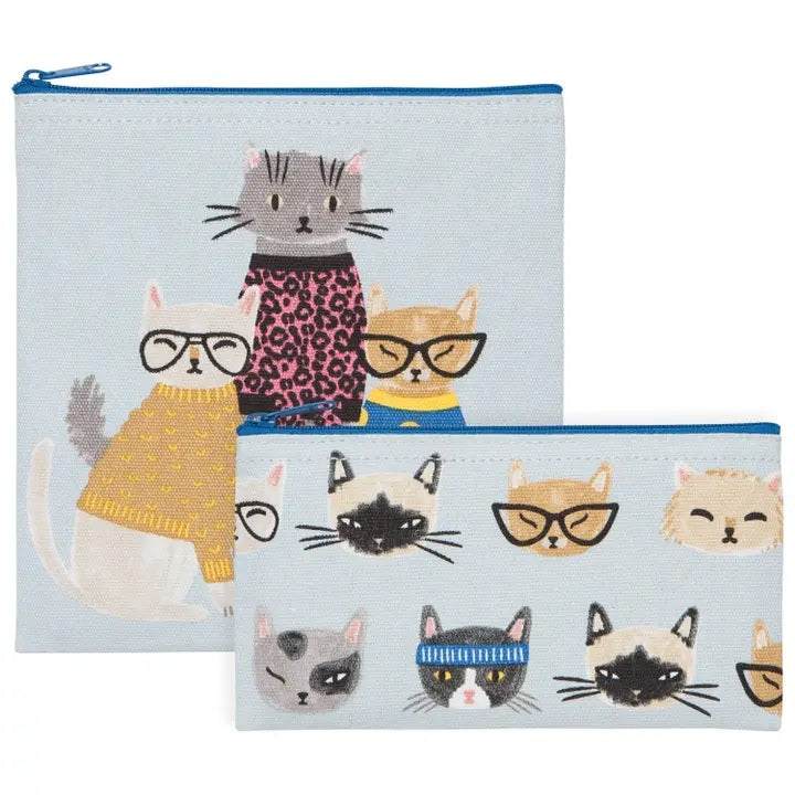 Feline Fine Snack Bags Set of 2