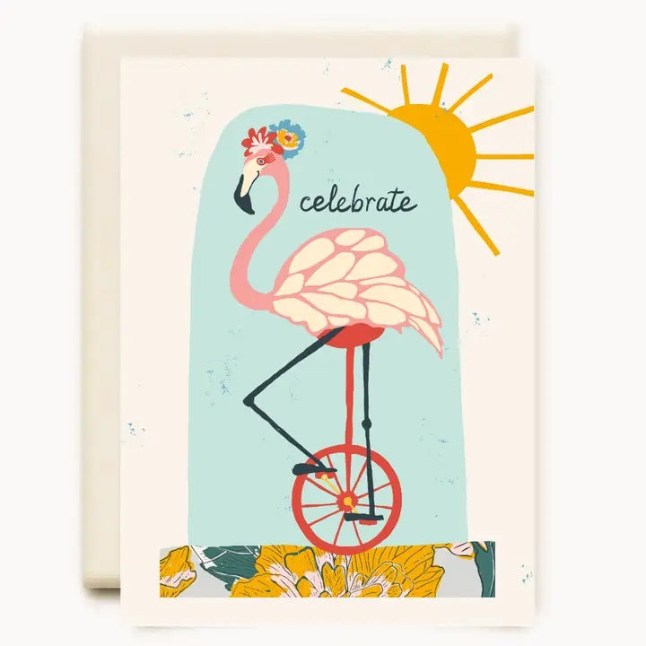 Flamingo Celebration Card