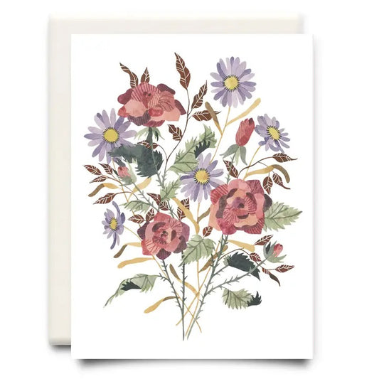 Inkwell Cards - Roses Flower Bouquet