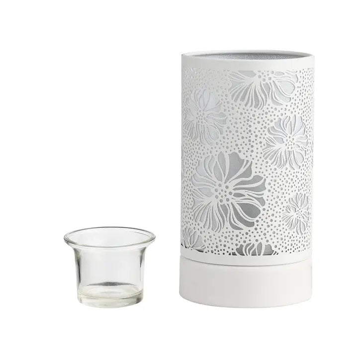 Touch Lamp - Oil Burner Wax Warmer (White Flowers)