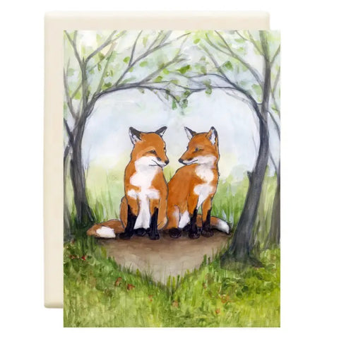 Fox Fair Love Card