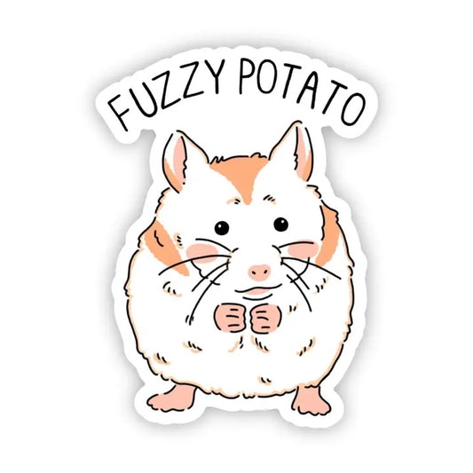 Fuzzy Potato Hamster Sticker