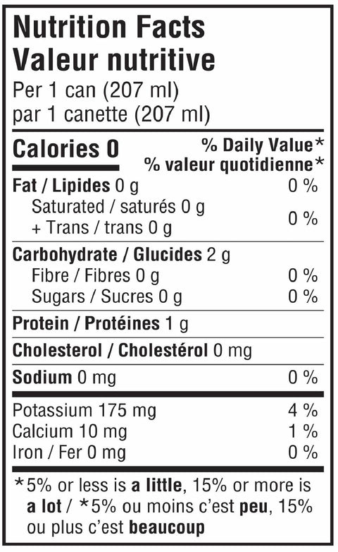 Black Flash Brew Coffee nutrition