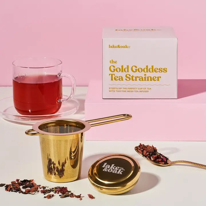 Gold Goddess Tea Strainer