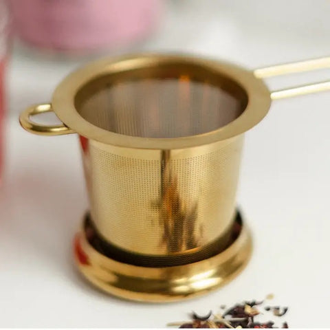 Gold Goddess Tea Strainer