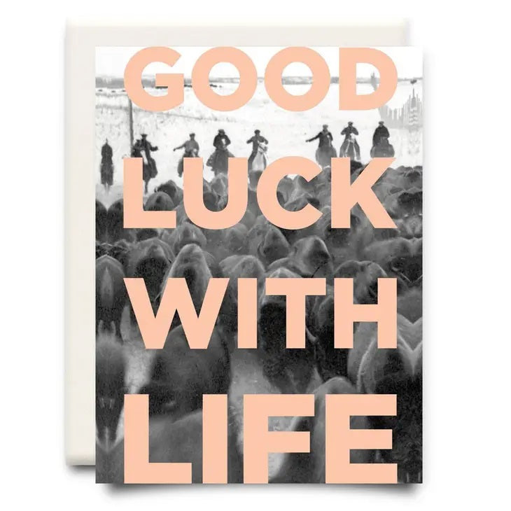 Inkwell Cards - Good Luck With Life 