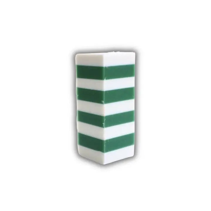 Mini Candy Cane Bar Soap green