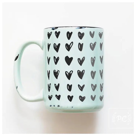 Prairie Chick Prints - Hearts Mug