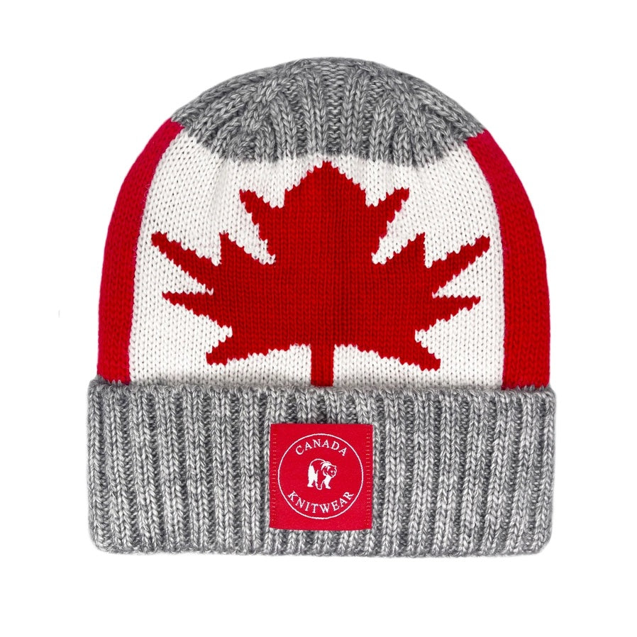 Canada Knitwear - Maple Leaf grey Beanie