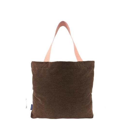 Kokoro - The Essential Tote Bag (Brown Velvet)