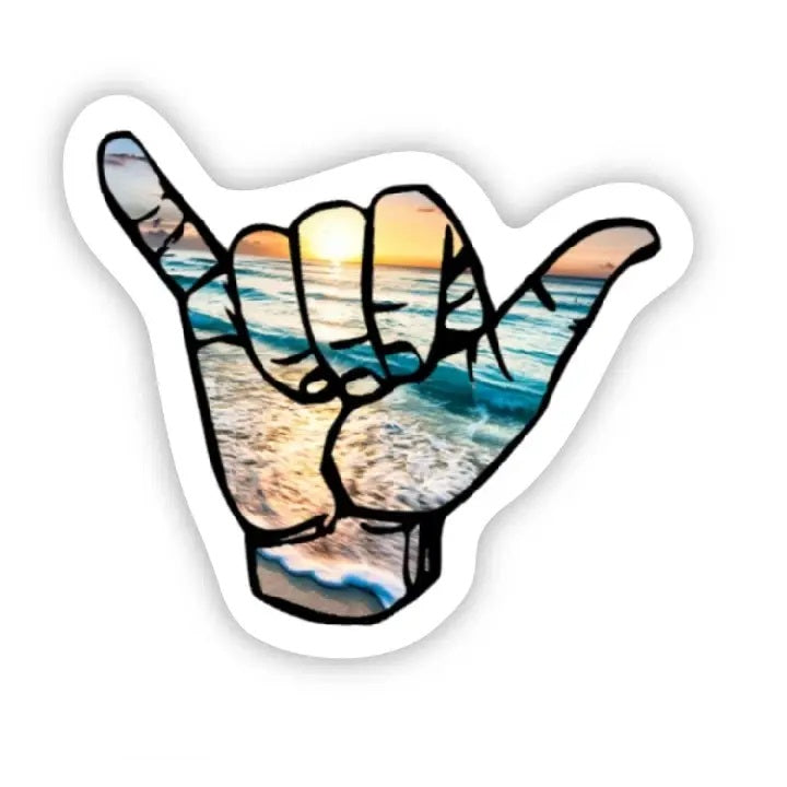 Hang Loose Beach Sticker