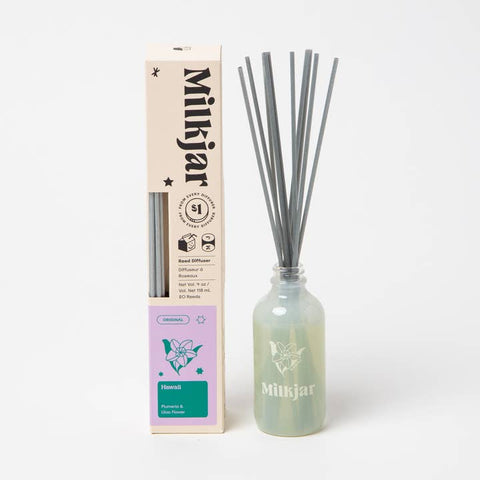 Hawaii Reed Diffuser - Diffuser - Milk Jar
