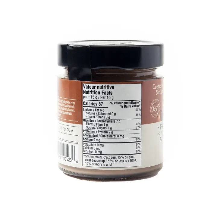 Hazelnut Cream Spread nutritional information