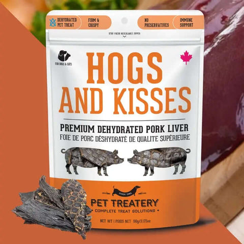 Hogs & Kisses Pork Liver Pet Treat - Dog Food - The Granville Island Pet Treatery