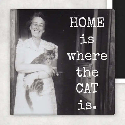 Home Is Where the Cat Is Magnet