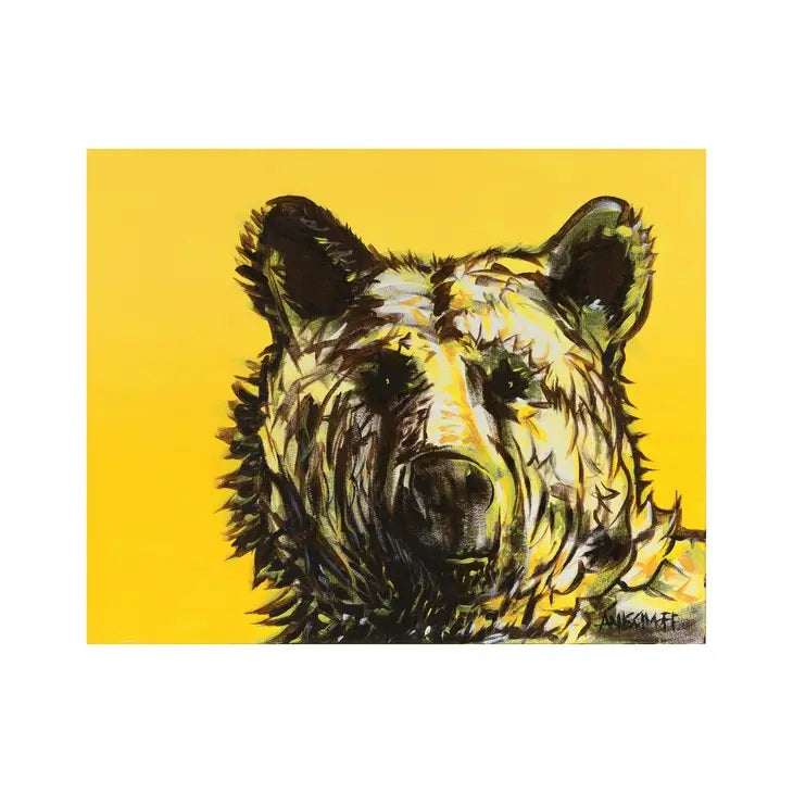 Honey Bear Art Greeting Card