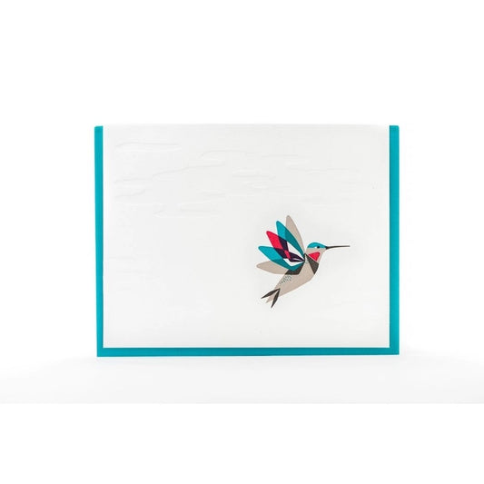 Porchlight Letterpress - Hummingbird Card