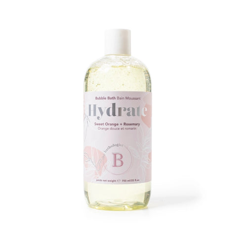 hydrate bubble bath by the bathologist in large bottle