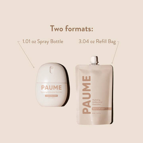 Hydrating Antibacterial Hand Mist Bottle - Hand Sanitizer - Paume
