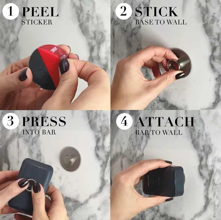 Kaia Naturals - Magnetic Soap Dock instructions