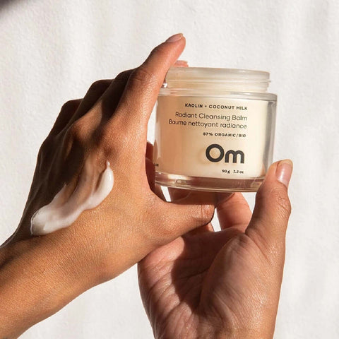 Kaolin + Coconut Milk Radiant Cleansing Balm - Cleanser - Om Organics