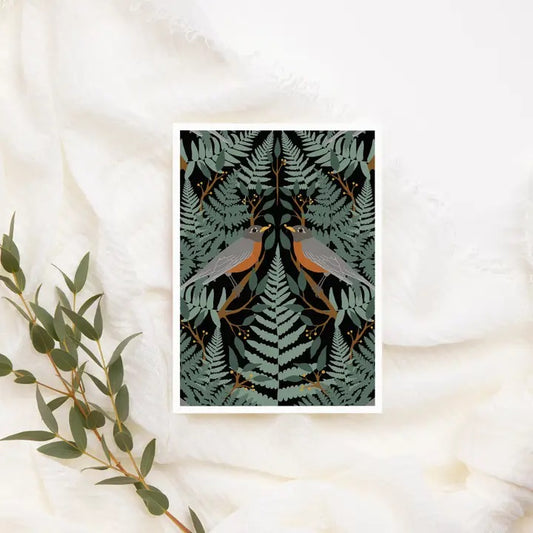 Kourtni Gunn Art - Botanical Bird Card